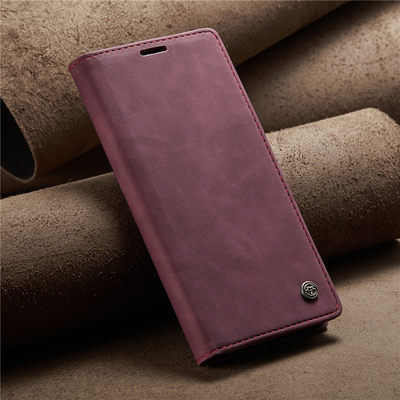 适用于三星galaxy A06 A05S A15 A25 A35 A55 A16手机套磁吸翻盖式对吸扣保护套软胶全包防摔皮套复古牛纹男