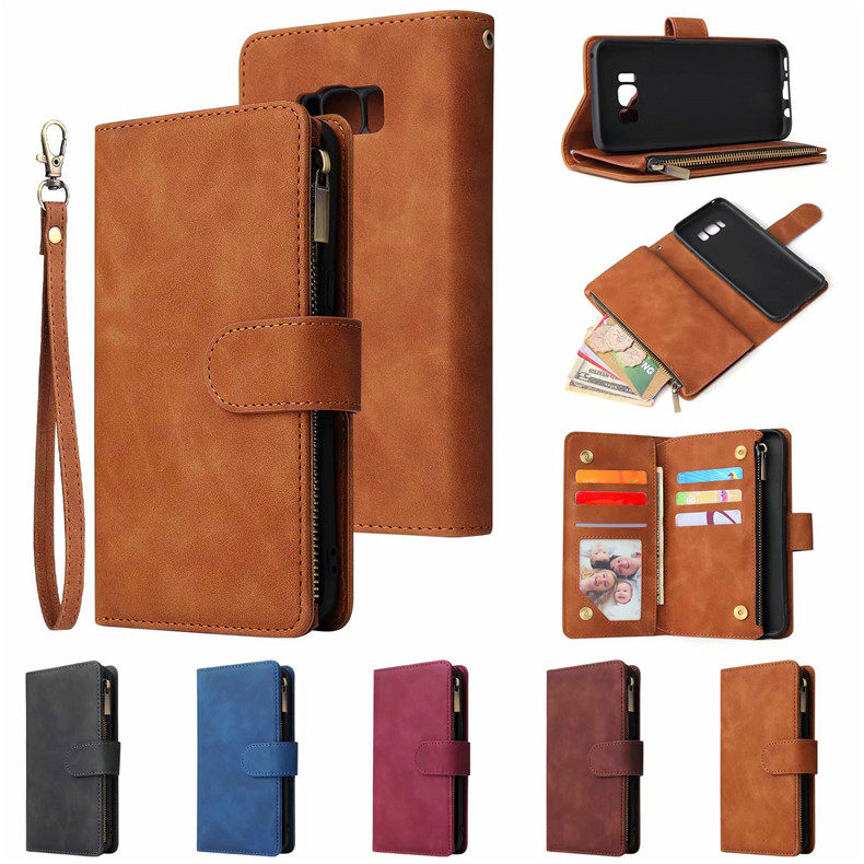 适用于三星s8手机壳G9500翻盖皮套软硅胶全包边拉链零钱包插卡款