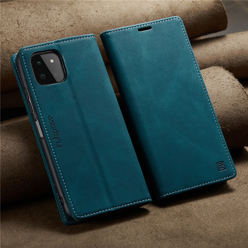 适用于三星A22 5G手机壳硅胶全包防摔SM-A226B真皮翻盖保护牛皮套