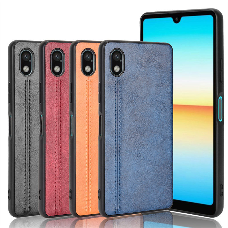 适用于索尼Sony Xperia ace iii手机壳ACE 3代保护壳全包边防摔复古PU皮纹防指纹外套背壳简约韩日风男女款