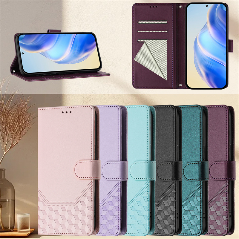 适用于OPPO Reno 13F 5G国外版/Reno 13F 4G印度版手机套搭扣翻盖保护套防摔电话皮套软硅胶全包外壳插卡支架