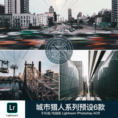 手机LR预设 城市猎人Citykillerz 206shooter 照片Lightroom调色