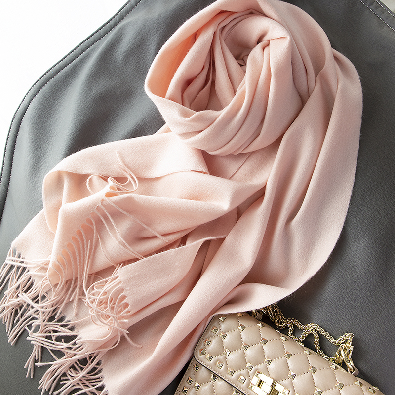 山羊绒围巾秋冬季加厚保暖大披肩