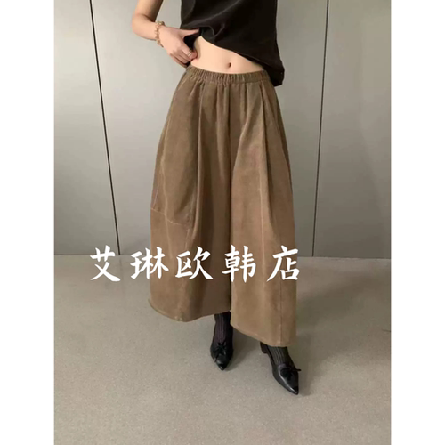 卡蔓OQQOMM758秋款灯芯绒休闲裤