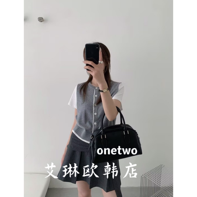 onetwo15097春假两件短袖针织衫