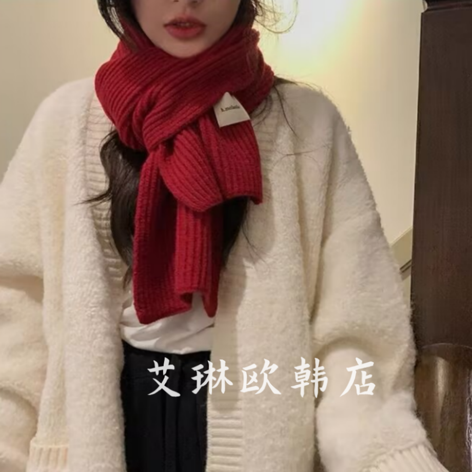 1231韩版冬款针织围巾女毛衣围脖