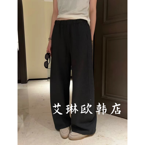 92216欧货山羊绒桑蚕丝弯刀裤