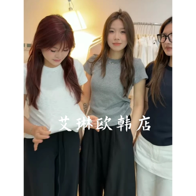 李允珍8501春夏修身短袖T恤上衣