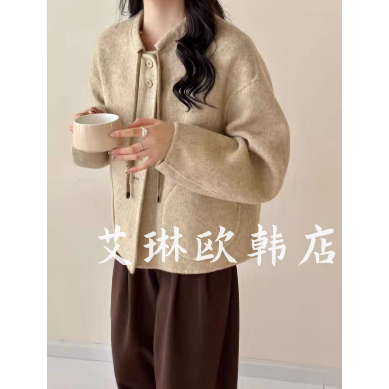 5749澳洲超细羊毛双面羊绒大衣