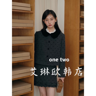 福利不退onetwo09012冬韩系套装半身裙