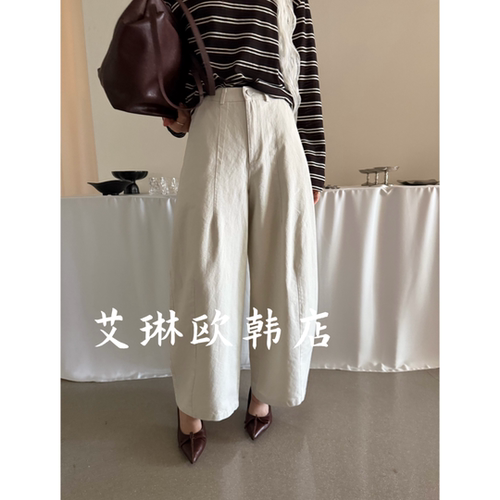 卡蔓诗32111秋款休闲裤弯刀裤女