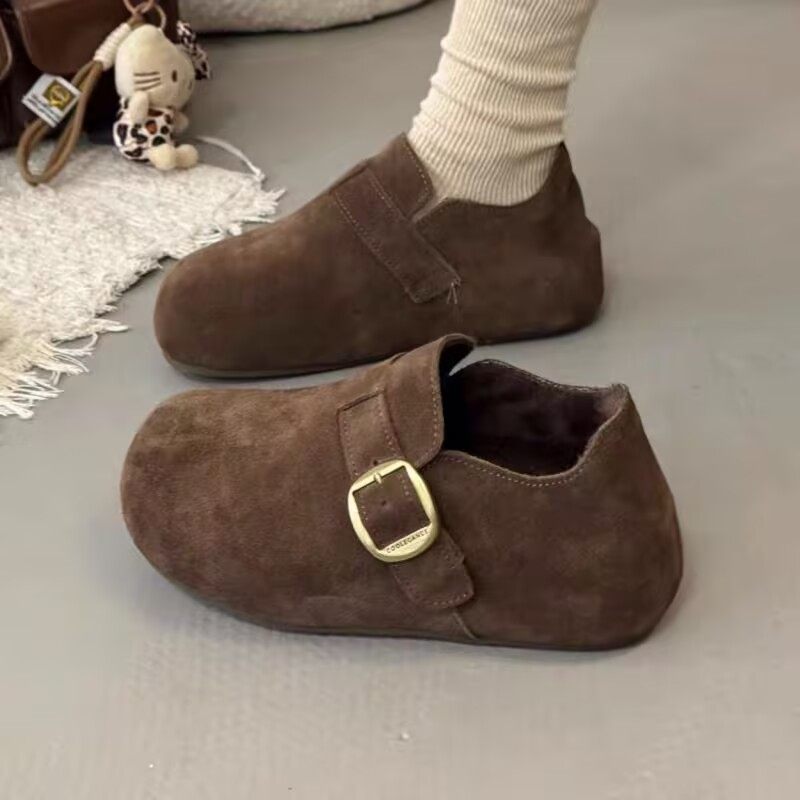 福利不退2587冬款厚底内增高皮带扣加绒勃肯鞋一脚蹬真皮乐福鞋女,女鞋,勃肯鞋/软木鞋,淘宝优惠券,粉丝福利购,淘宝优惠卷