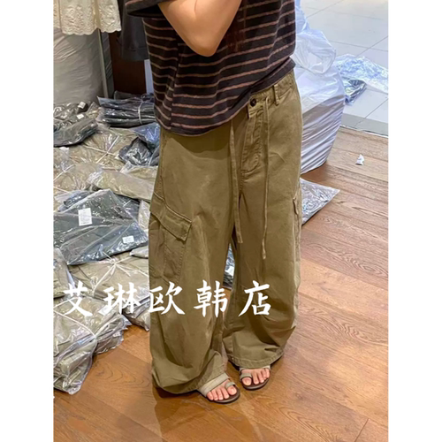 米鹿8811秋款工装裤休闲裤女