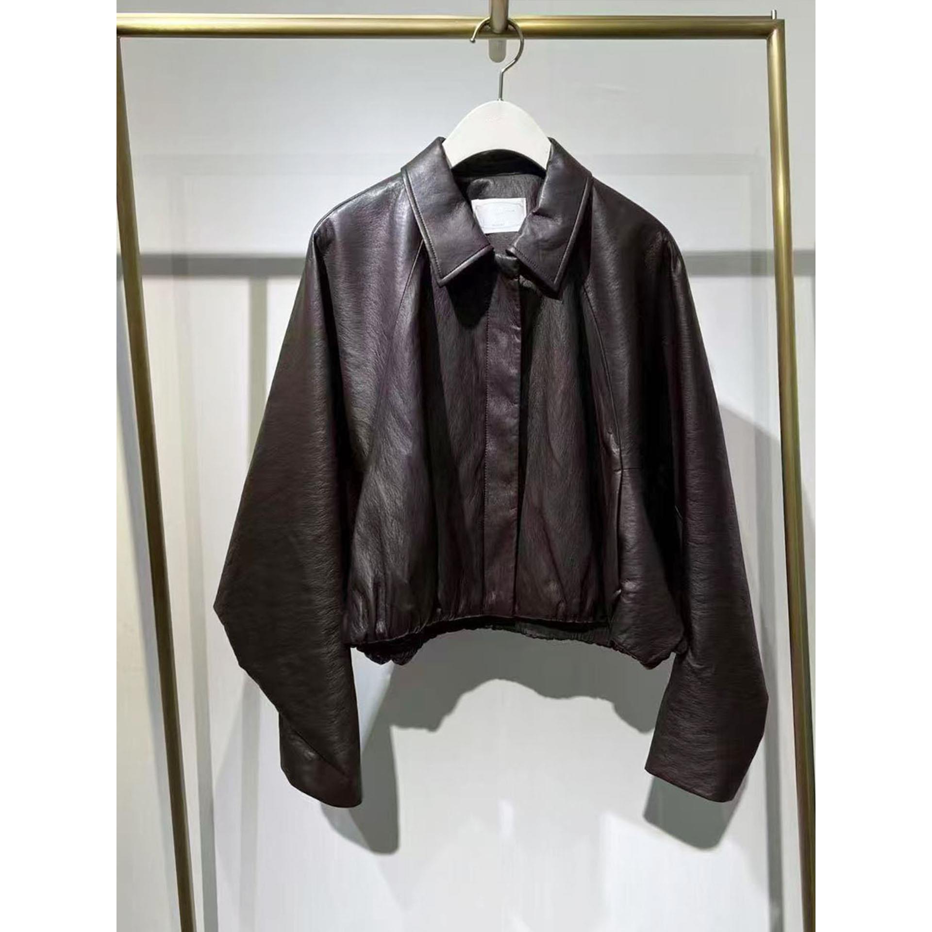 商场同款正品速发2025秋装新品翻领可咖棕PU皮衣短外套女8710