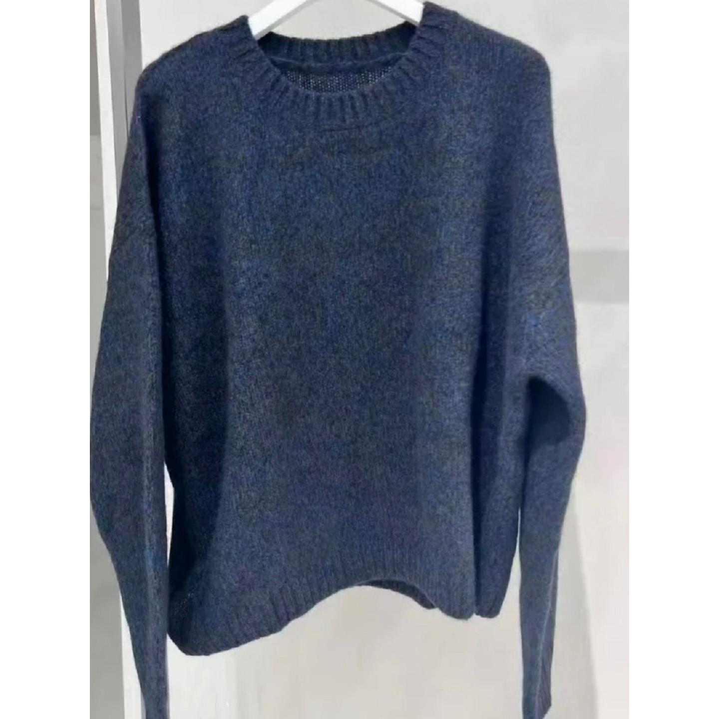 MM商场同款2025秋冬新品百搭圆领套头羊绒针织衫女上衣5GA133571