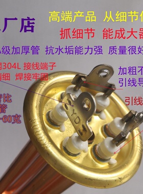 加厚紫铜管电热开水器加热管 学校 车站 服务区开水器电热管