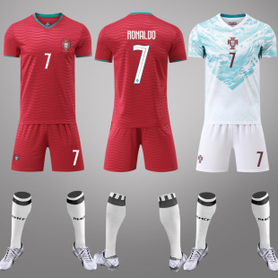 2026葡萄牙球衣C罗B费莱奥主客场世界杯队服成人儿童足球服定制
