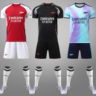 2425阿森纳球衣赖斯厄德高萨卡主客场队服成人儿童足球服套装定制