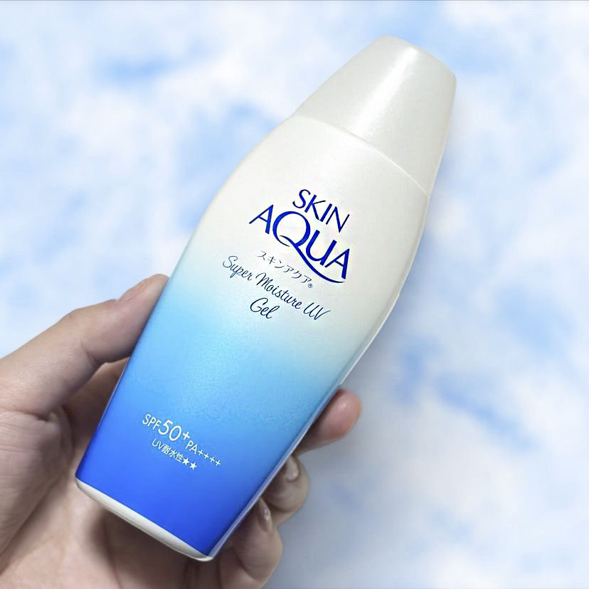 日本委托代买乐敦SKINAQUA超保湿防晒乳水感清爽啫喱SPF50