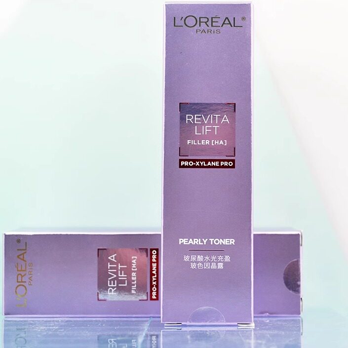 欧莱雅复颜玻尿酸水光充盈玻色因晶露爽肤水抗皱65ml