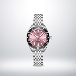 上海手表致敬系列将军女款自动机械潜水表夜光200m深度防水S5201