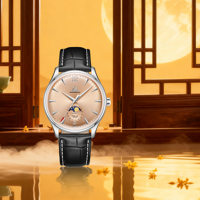 上海手表男款致敬创历者机械表