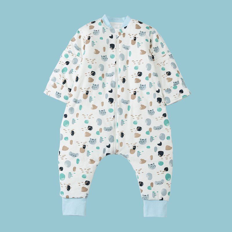 断码特价清仓  纯全棉中大童婴儿纱布分腿睡袋春秋冬季夹棉防踢被,婴童用品,睡袋/防踢被,淘宝优惠券,粉丝福利购,淘宝优惠卷