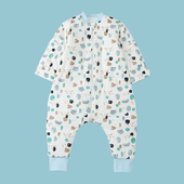 纯全棉中大童婴儿纱布分腿睡袋春秋冬季 清仓 夹棉防踢被 特价 断码