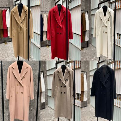 101801中长款呢子双面羊绒大衣