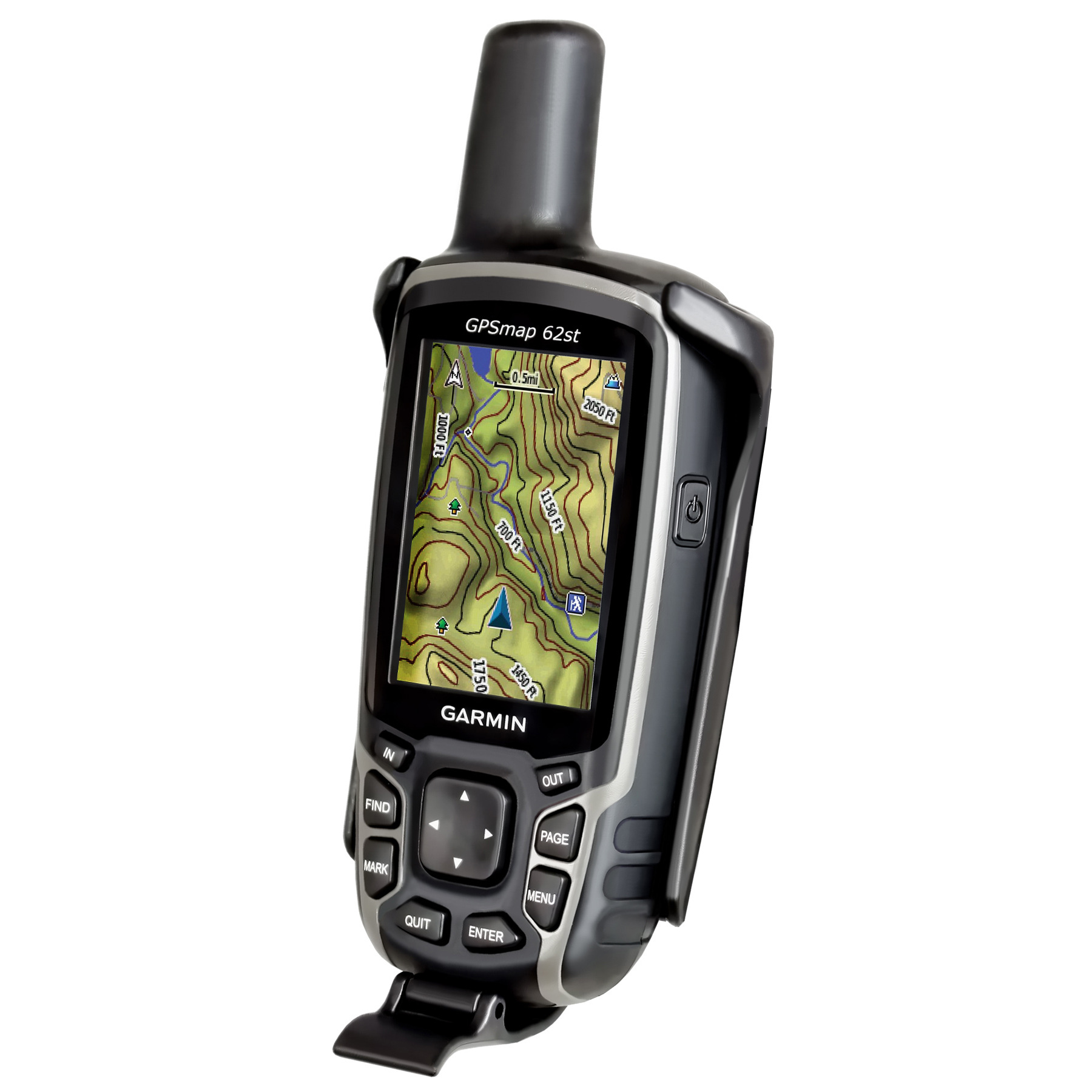 美国原装RAM-Mounts gpsmap 62 621 639 64 系列车载背夹支架模块