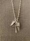 不同银匠 手作925纯银菊地建风格 天使翅膀十字架圣诞限定男女项链