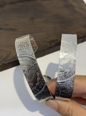 不同原创风宽版字母男女摩根银币