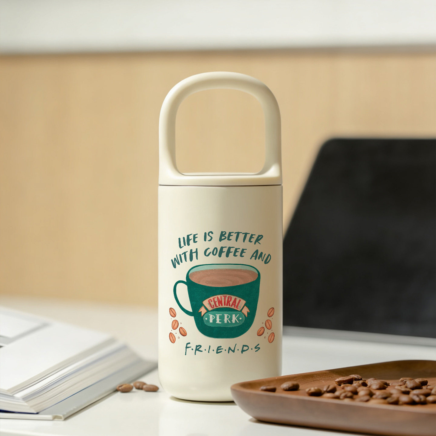 老友记周边FRIENDS不锈钢便携高颜值316保冷保温杯朋友礼物女,餐饮具,保冷/保温杯,淘宝优惠券,粉丝福利购,淘宝优惠卷