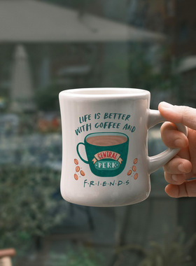 老友记周边LIFE IS BETTER WITH COFFEE AND FRIENDS马克杯子水杯