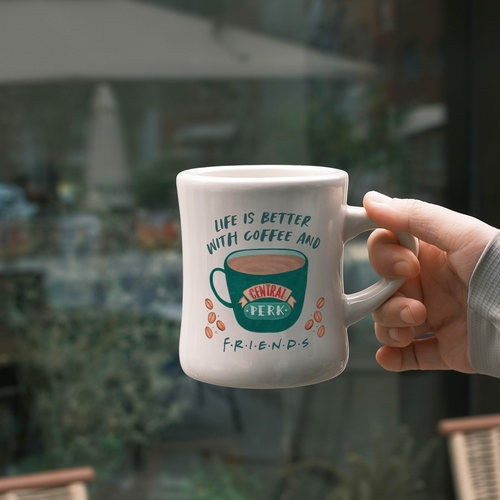 老友记周边LIFE IS BETTER WITH COFFEE AND FRIENDS马克杯子水杯