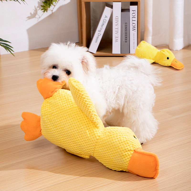 寵物解悶耐咬玩具發聲陪睡磨牙鴨