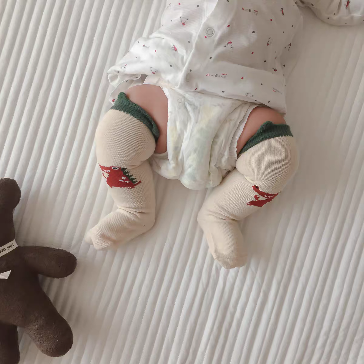 小孩袜子纯棉婴幼儿袜子夏季薄款长筒女防蚊男宝宝白高筒地板幼童