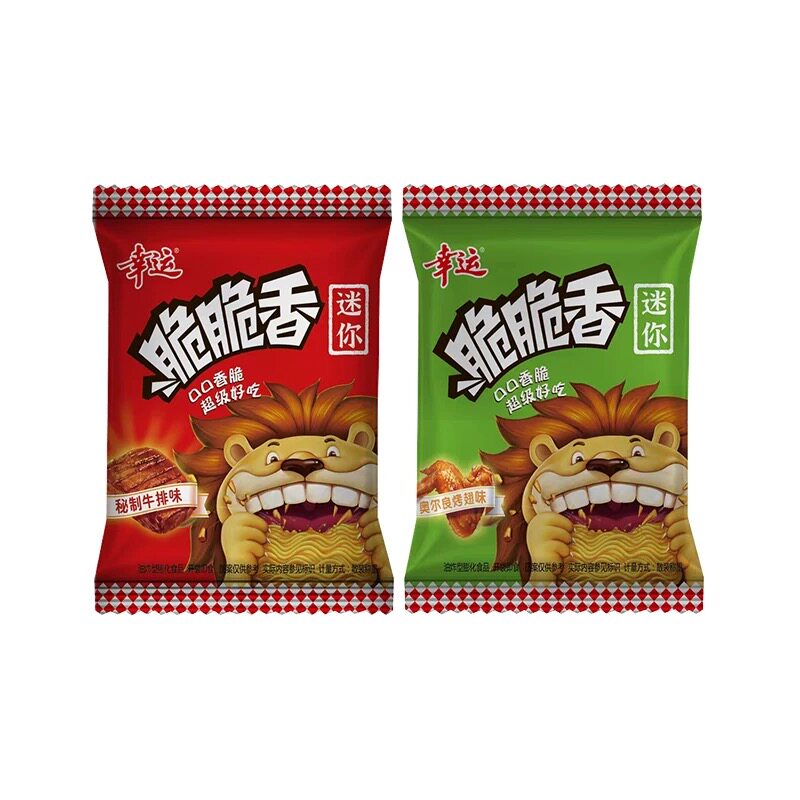 幸运方便面脆脆香干脆面掌心脆干吃面10包怀旧办公室零食小吃食品