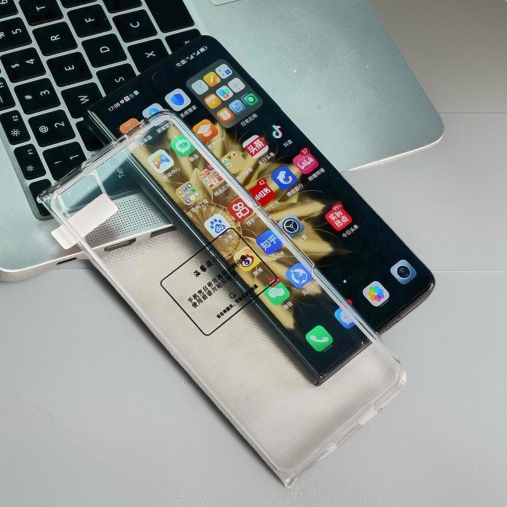 适用于华为mate x6/x7折叠屏手机前壳x5磨砂黑色边框硬壳前盖x2超薄全包边防摔壳膜一体x3自带钢化膜保护外壳