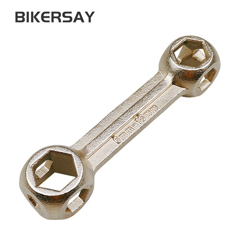 自行车多功能外六角扳手多用骨头板手便携修车工具十合一套筒工具