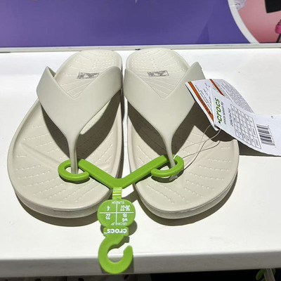 Crocs/卡骆驰女鞋外穿透气橡胶底人字拖鞋洞洞鞋沙滩鞋208218