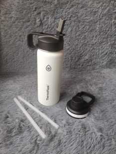 美国TAKEYAT保温杯ThermoFlask不锈钢吸管双盖直饮大容量运动健身