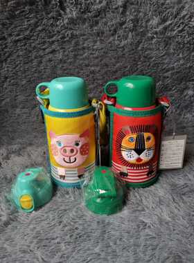 日本本土Tiger虎牌儿童两用保温杯狮子小猪600ml