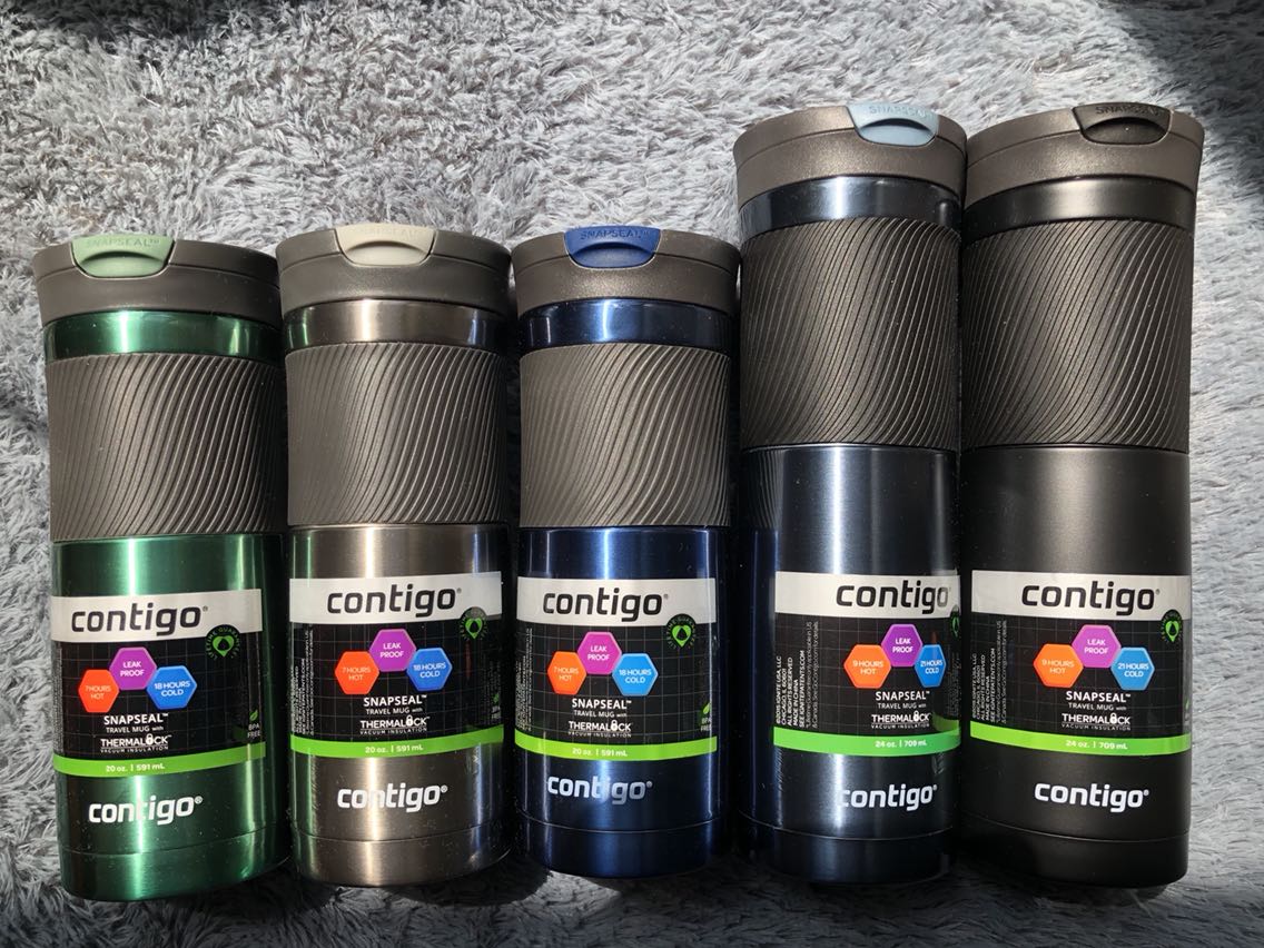 特价美国正品contigo康迪克保温杯709/591ml车载单手快开不锈钢 - 封面