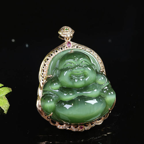 原创设计翡翠金镶玉送老婆