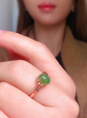 今日福利促销款吊牌碧玉戒指1180