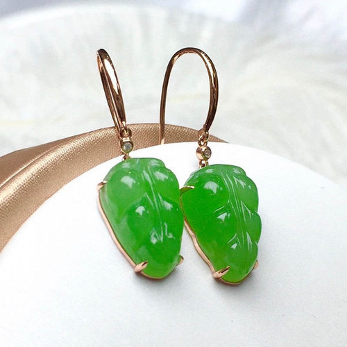 原创设计翡翠金镶玉挂件送老婆