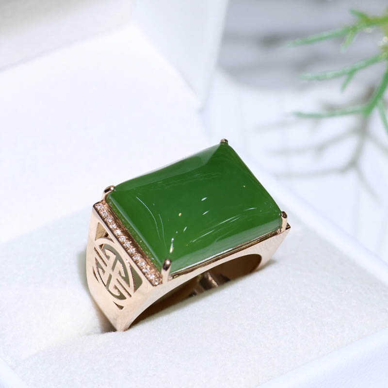 原创设计翡翠金镶玉送老婆礼物