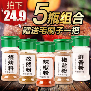 【一件包邮】烧烤调料组合套餐 烤肉羊肉烧烤料 孜然粉 辣椒粉