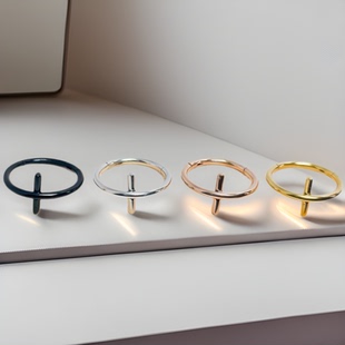 F136钛合金十字架鼻环闭合环植入级穿刺饰品无缝圈耳屏穿孔软骨环